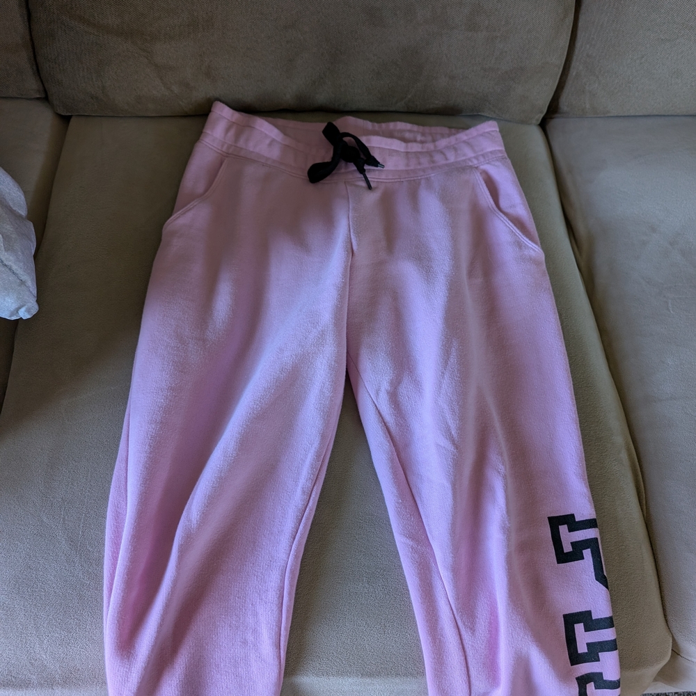 Victoria's Secret Light Pink Joggers with Black Details